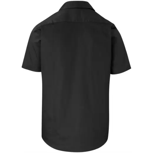 Mens Short Sleeve Milano Shirt Black Back